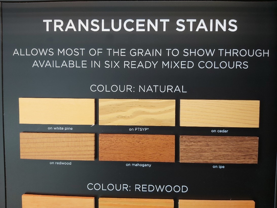 Arborcoat Solid Stain Color Chart